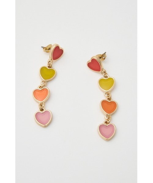 RODEO CROWNS WIDE BOWL（ロデオクラウンズワイドボウル）の「カラフルハート4連ピアス（ピアス（両耳用）・レディース・レッド系その他/ブラック系その他・FREE）」の8枚目の写真