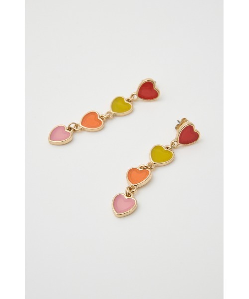 RODEO CROWNS WIDE BOWL（ロデオクラウンズワイドボウル）の「カラフルハート4連ピアス（ピアス（両耳用）・レディース・レッド系その他/ブラック系その他・FREE）」の9枚目の写真