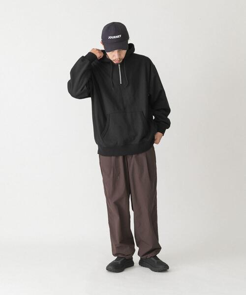 EKAL（エカル）の「QUICK DRY ハーフジップフーディー（スウェット・メンズ・グレー/ブラック・LARGE/MEDIUM）」の17枚目の写真