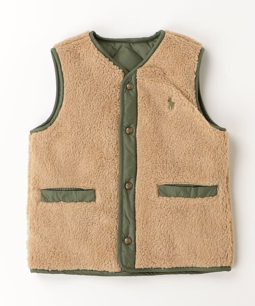 POLO RALPH LAUREN CHILDRENSWEAR（ポロ ラルフ ローレン チルドレンズウェア）の「リバーシブル ダウン ベスト（ダウンベスト・キッズ・マルチ・S/L/XL/M）」の3枚目の写真
