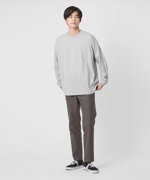 green label relaxing（グリーンレーベルリラクシング）の「【WEB限定】デイリールーズ Tシャツ -吸水速乾・抗菌-（Tシャツ/カットソー・メンズ・ホワイト/ライム/ネイビー/ターコイズブルー系/ライトグレー/ブラック/ロイヤルブルー・S/XS/XL/M/L）」の16枚目の写真