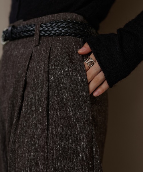 LAULEN(ローレン)の「tuck nuance wide pants /タックニュアンスワイドパンツ(その他パンツ・レディース・ブラック/ブラウン・S/M)」の20枚目の写真