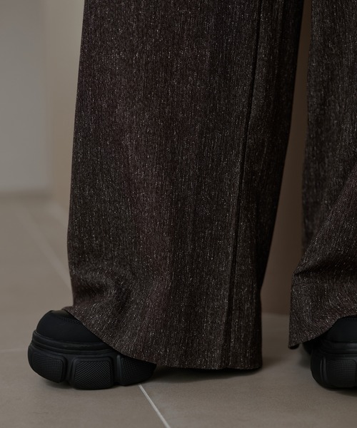 LAULEN(ローレン)の「tuck nuance wide pants /タックニュアンスワイドパンツ(その他パンツ・レディース・ブラック/ブラウン・S/M)」の21枚目の写真