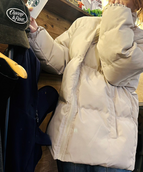 ARCADE(アーケード)の「オーバーサイズ ボリューム エコダウンジャケット スタンドカラーブルゾン【-ARCADE Limited Line-】(ダウンジャケット/コート・レディース・ライトブルー/ライトグリーン/ライトピンク/アイボリー/ブラック/グレー・L/M)」の9枚目の写真