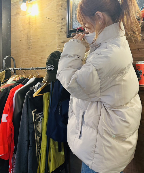 ARCADE(アーケード)の「オーバーサイズ ボリューム エコダウンジャケット スタンドカラーブルゾン【-ARCADE Limited Line-】(ダウンジャケット/コート・レディース・ライトブルー/ライトグリーン/ライトピンク/アイボリー/ブラック/グレー・L/M)」の11枚目の写真