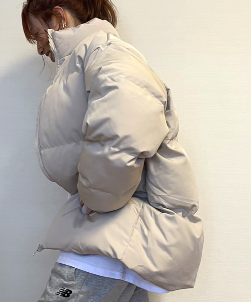 ARCADE(アーケード)の「オーバーサイズ ボリューム エコダウンジャケット スタンドカラーブルゾン【-ARCADE Limited Line-】(ダウンジャケット/コート・レディース・ライトブルー/ライトグリーン/ライトピンク/アイボリー/ブラック/グレー・L/M)」の16枚目の写真