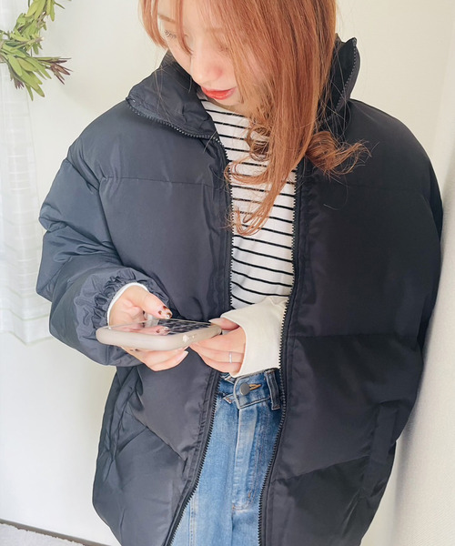 ARCADE(アーケード)の「オーバーサイズ ボリューム エコダウンジャケット スタンドカラーブルゾン【-ARCADE Limited Line-】(ダウンジャケット/コート・レディース・ライトブルー/ライトグリーン/ライトピンク/アイボリー/ブラック/グレー・L/M)」の19枚目の写真