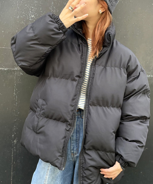 ARCADE(アーケード)の「オーバーサイズ ボリューム エコダウンジャケット スタンドカラーブルゾン【-ARCADE Limited Line-】(ダウンジャケット/コート・レディース・ライトブルー/ライトグリーン/ライトピンク/アイボリー/ブラック/グレー・L/M)」の21枚目の写真