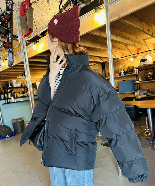 ARCADE(アーケード)の「オーバーサイズ ボリューム エコダウンジャケット スタンドカラーブルゾン【-ARCADE Limited Line-】(ダウンジャケット/コート・レディース・ライトブルー/ライトグリーン/ライトピンク/アイボリー/ブラック/グレー・L/M)」の22枚目の写真