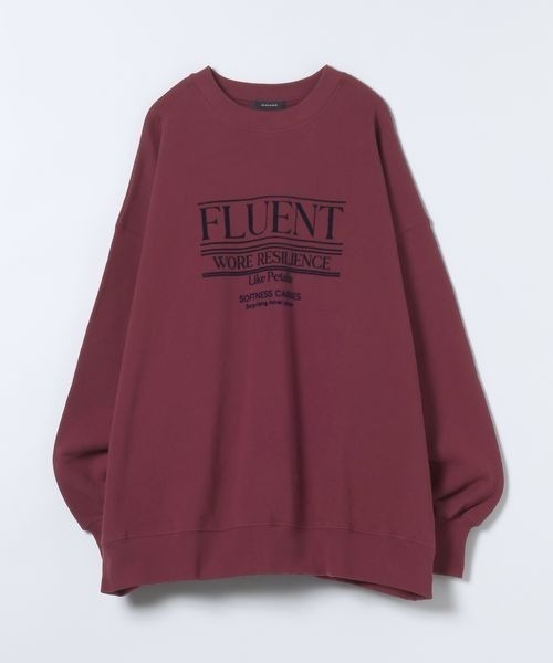 JEANASIS（ジーナシス）の「ヘビーウェイトウラケロゴBIGプルオーバー/599646（スウェット・レディース・ブラック/グレー/ボルドー・FREE）」の3枚目の写真