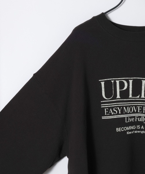 JEANASIS（ジーナシス）の「ヘビーウェイトウラケロゴBIGプルオーバー/599646（スウェット・レディース・ブラック/グレー/ボルドー・FREE）」の6枚目の写真