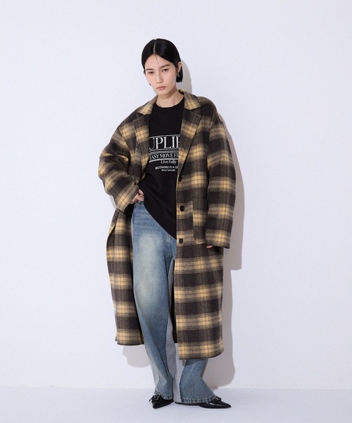 JEANASIS（ジーナシス）の「ヘビーウェイトウラケロゴBIGプルオーバー/599646（スウェット・レディース・ブラック/グレー/ボルドー・FREE）」の21枚目の写真