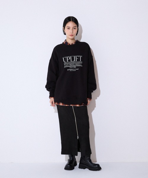 JEANASIS（ジーナシス）の「ヘビーウェイトウラケロゴBIGプルオーバー/599646（スウェット・レディース・ブラック/グレー/ボルドー・FREE）」の22枚目の写真