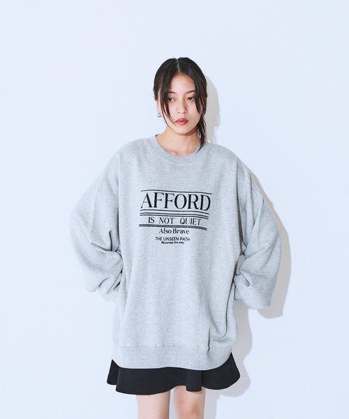 JEANASIS（ジーナシス）の「ヘビーウェイトウラケロゴBIGプルオーバー/599646（スウェット・レディース・ブラック/グレー/ボルドー・FREE）」の14枚目の写真