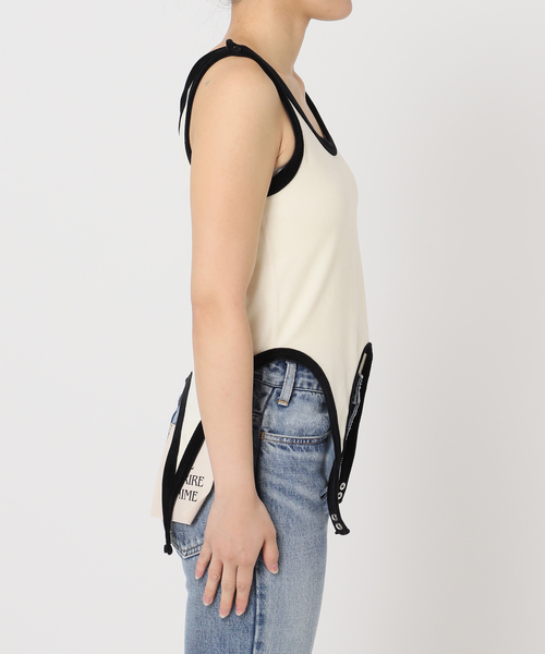 JANE SMITH / JOHN SMITH(ジェーンスミスジョンスミス)の「【JANE SMITH】COTTON VELOUR UP AND DOWN TK:タンクトップ(タンクトップ・レディース・ホワイト/ブラウン・38)」の7枚目の写真