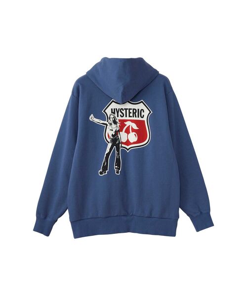 【レア商品！】HYSTERIC GLAMOUR レディースパーカー パイル地 Hysteric Glamour(ヒステリックグラマー) 総柄パイル地ジップ