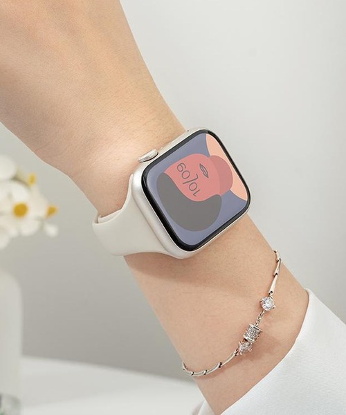 LUON(ルオン)の「LUON / Apple Watch Band / シリコン アップルウォッチ バンド(デジタル腕時計・レディース・パープル/オレンジ/イエロー/アイボリー/ピンク/レッド/グレー/ライトブルー/ブラック・A/B)」の10枚目の写真