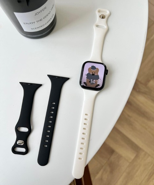 LUON(ルオン)の「LUON / Apple Watch Band / シリコン アップルウォッチ バンド(デジタル腕時計・レディース・パープル/オレンジ/イエロー/アイボリー/ピンク/レッド/グレー/ライトブルー/ブラック・A/B)」の11枚目の写真