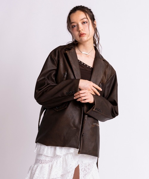 ACLENT テーラードジャケット　ブラック ブランド古着】ACLENT｜アクレントのテーラードジャケット（ブラック