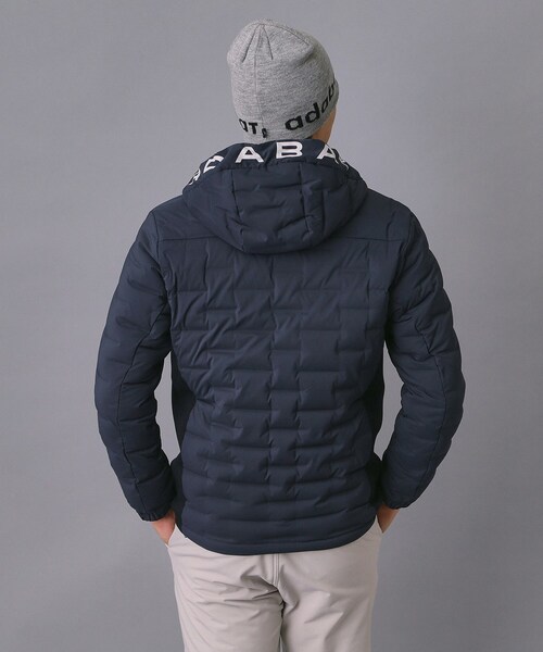 新レーベル ADABAT NAVY】フードロゴストレッチダウンジャケット