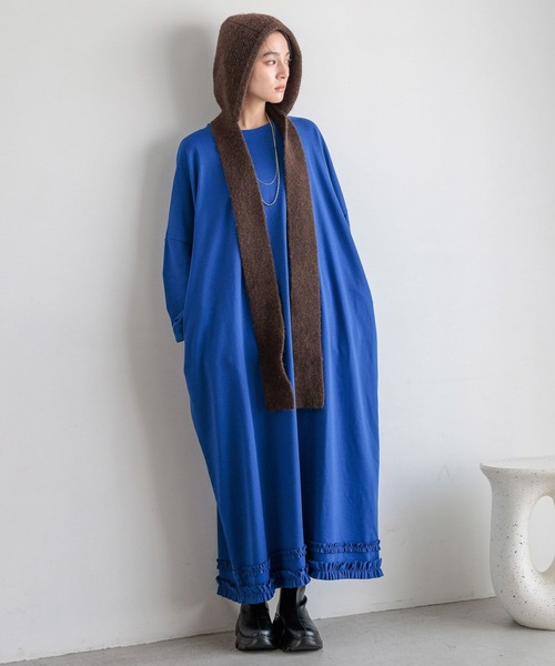 LOWRYS FARM（ローリーズファーム）の「フードマフラー　580775（マフラー・レディース・ブラック/チャコールグレー/ブラウン・FREE）」の18枚目の写真