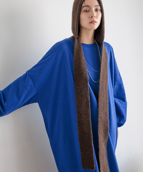 LOWRYS FARM（ローリーズファーム）の「フードマフラー　580775（マフラー・レディース・ブラック/チャコールグレー/ブラウン・FREE）」の20枚目の写真