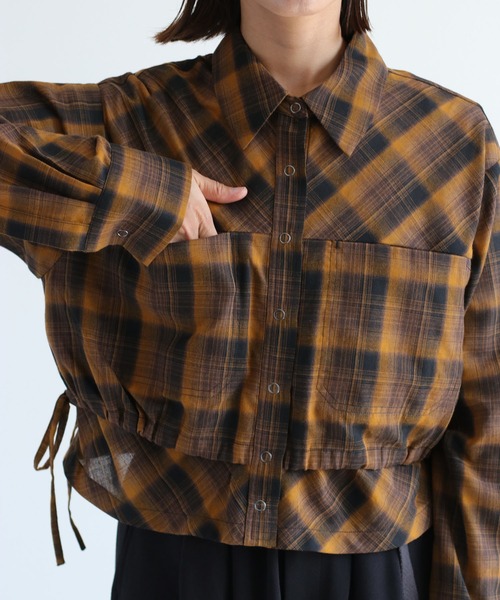セール】〈セットアップ対応〉チェックシャツドロストジャケット
