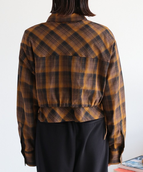 cepo(セポ)の「〈セットアップ対応〉チェックシャツドロストジャケット(シャツ/ブラウス・レディース・ブラック系/イエロー系・M)」の22枚目の写真