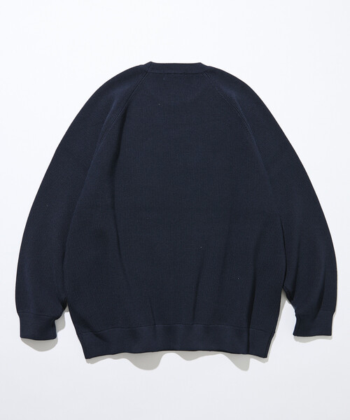セール】限定展開 リラックスフィット 片畦編み クルーネック ニット