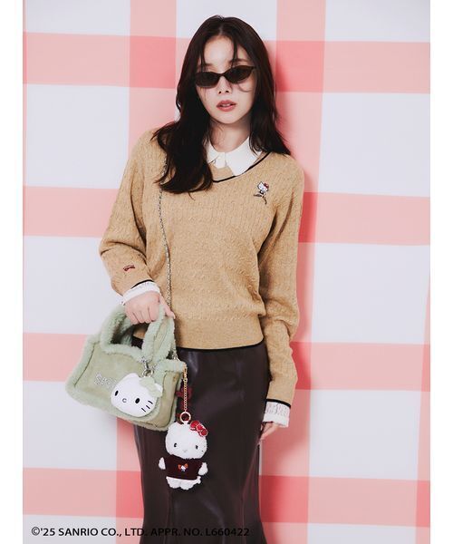 SNIDEL（スナイデル）の「【HELLO KITTY】チャーム（キーケース/キーアクセサリー・レディース・ピンク/バーガンディー/ネイビー/ライトブルー/ブラック・F）」の9枚目の写真