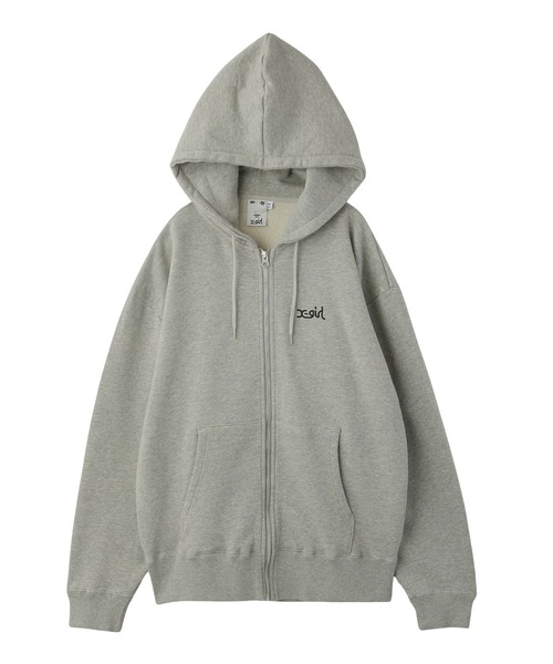 X-girl（エックスガール）の「FACE PATCH AND LOGO ZIP UP SWEAT