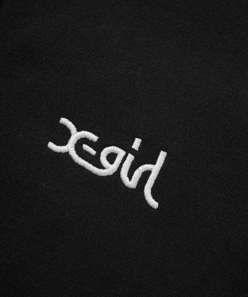 X-girl（エックスガール）の「FACE PATCH AND LOGO ZIP UP SWEAT HOODIE（パーカー・レディース・アッシュ/ブラック/ネイビー・S/M）」の11枚目の写真