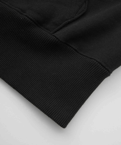 X-girl（エックスガール）の「FACE PATCH AND LOGO ZIP UP SWEAT HOODIE（パーカー・レディース・アッシュ/ブラック/ネイビー・S/M）」の14枚目の写真