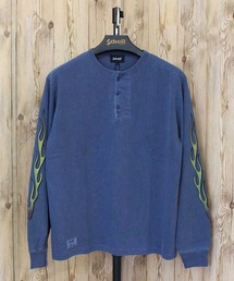 schott(�V���b�g)��FIRE PTTERN HENLEY LS T-SHIRT(T�V���c/�J�b�g�\�[)