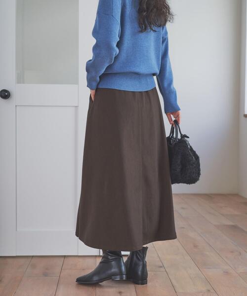 URBAN RESEARCH DOORS(アーバンリサーチドアーズ)の「『仁村紗和さん着用』『UR TECH』完声フレアスカート(スカート・レディース・ブラウン/チャコールグレー・SMALL/MEDIUM)」の22枚目の写真
