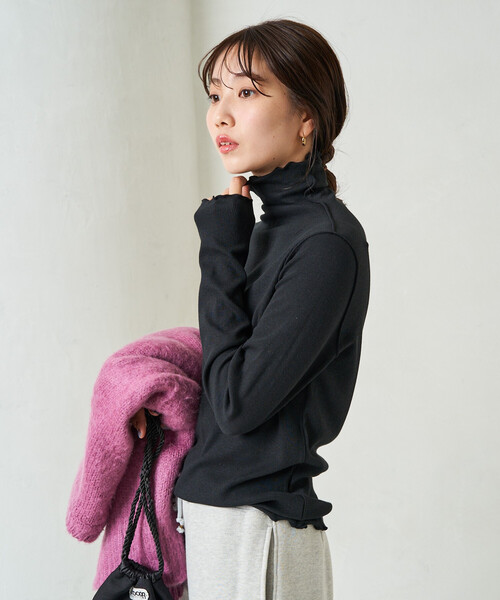 セール】限定展開 Ginger メロー タートル ロング スリーブ トップス