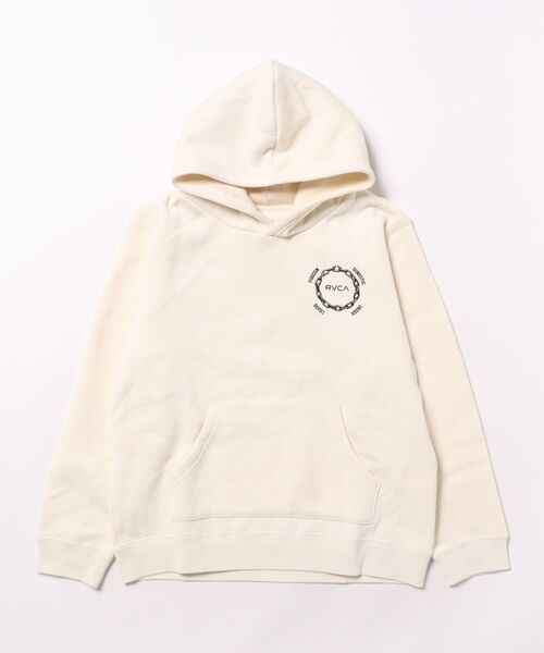 RVCA(ルーカ)の「RVCA/ルーカ METAL URGY HD キッズ パーカー BF046-007(パーカー・キッズ・スミクロ/ホワイト・130cm/140cm/150cm/160cm)」の5枚目の写真