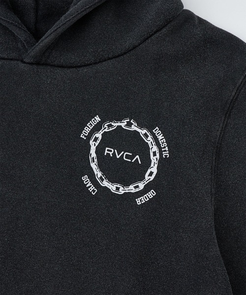 RVCA(ルーカ)の「RVCA/ルーカ METAL URGY HD キッズ パーカー BF046-007(パーカー・キッズ・スミクロ/ホワイト・130cm/140cm/150cm/160cm)」の8枚目の写真