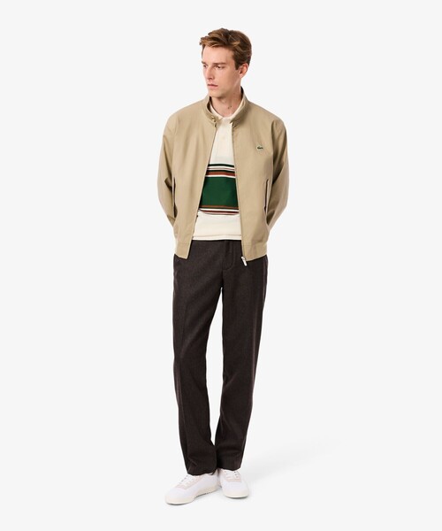 LACOSTE(ラコステ)の「フレンチメイドパネルボーダポロシャツ(ポロシャツ・メンズ・オフホワイト・3/2/4/5)」の4枚目の写真