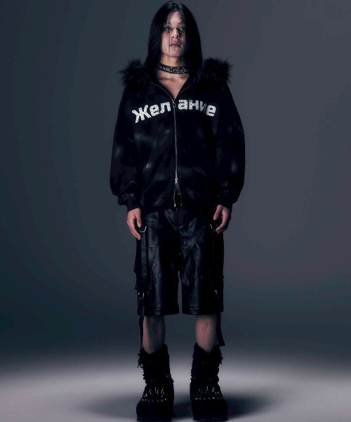 【DIG YOUR OWN GRAVE】Желание FUR HOODIE DIG YOUR OWN GRAVE（ディグユアオウングレイブ）の「【DIG YOUR