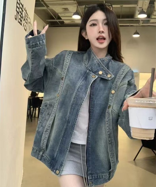 FreeZone(フリーゾーン)の「ユニセックスヴィンテージデニムジャケット(デニムジャケット・メンズ・ブルー・F)」の16枚目の写真