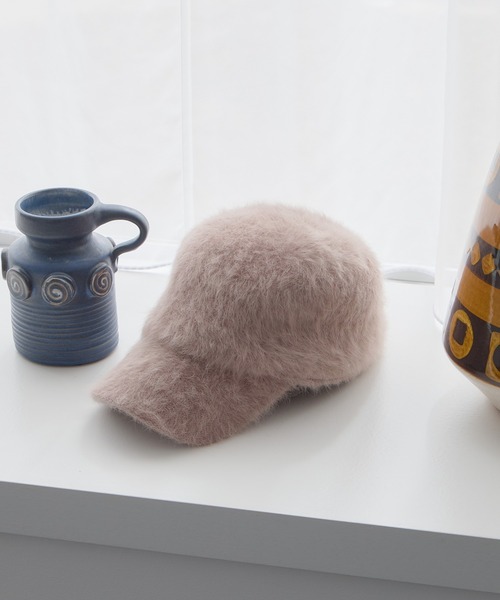 Andemiu（アンデミュウ）の「ファーキャップ579403（キャップ・レディース・アイボリー/グレー系その他・FREE）」の2枚目の写真