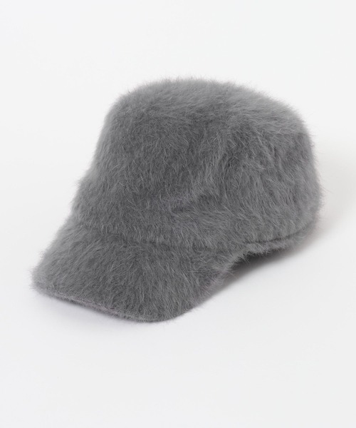 Andemiu（アンデミュウ）の「ファーキャップ579403（キャップ・レディース・アイボリー/グレー系その他・FREE）」の7枚目の写真