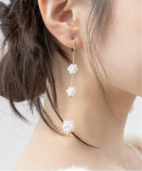 RANDA(ランダ)の「パールボールイヤリング(イヤリング・レディース・ゴールド/シルバー・FREE)」の4枚目の写真