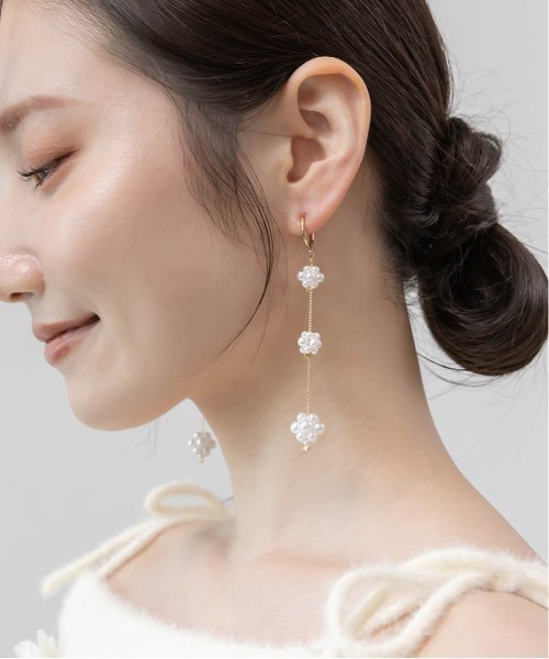 RANDA(ランダ)の「パールボールイヤリング(イヤリング・レディース・ゴールド/シルバー・FREE)」の5枚目の写真