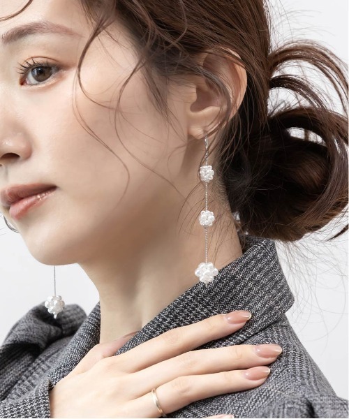 RANDA(ランダ)の「パールボールイヤリング(イヤリング・レディース・ゴールド/シルバー・FREE)」の8枚目の写真