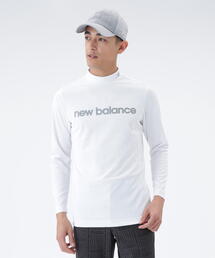 新品　NEW BALANCE GOLF ロゴジャガード　長袖モックネックシャツ New Balance Golf｜保形性 ストレッチ 長袖 モックネック プル