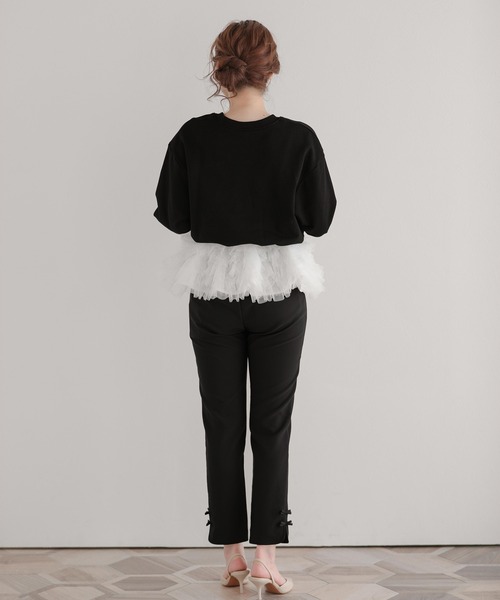 ミルフィーユフリルスウェット（スウェット）｜Fit more（フィットモア