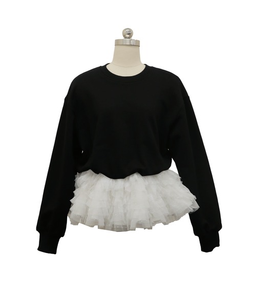 ミルフィーユフリルスウェット（スウェット）｜Fit more（フィットモア