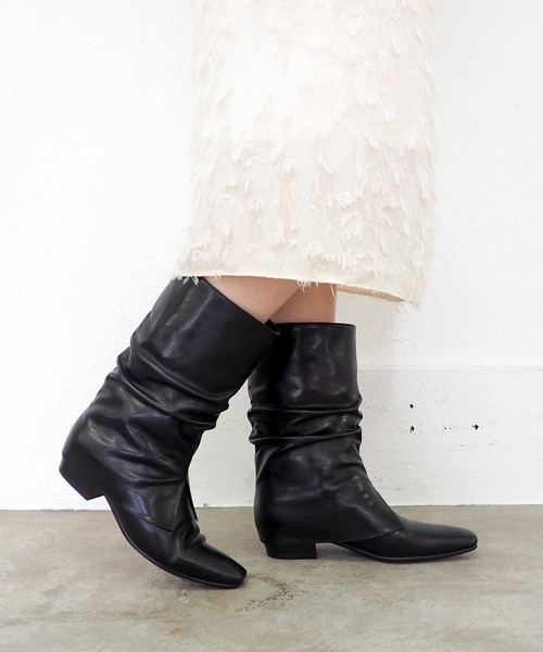 cava cava（サヴァサヴァ）の「防滑│ウェスタンカバーブーツ　7420211（ブーツ・レディース・ブラック/ダークブラウン・22.5cm/23cm/23.5cm/24cm/24.5cm）」の8枚目の写真